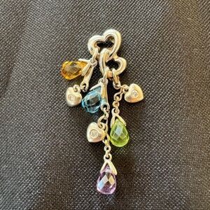 15k Gold Charm with Diamonds